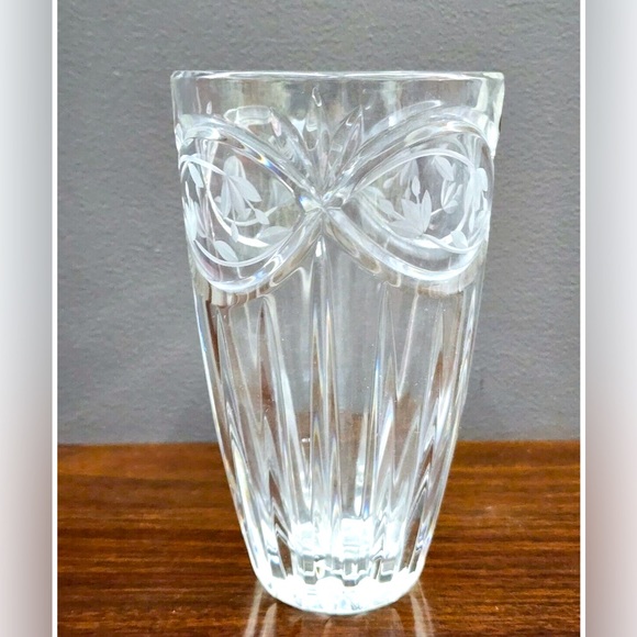 SALE Vintage Victoria Garden by Gorham Hand Cut Crystal
Flower Vase 7in-Poland - Picture 5 of 5